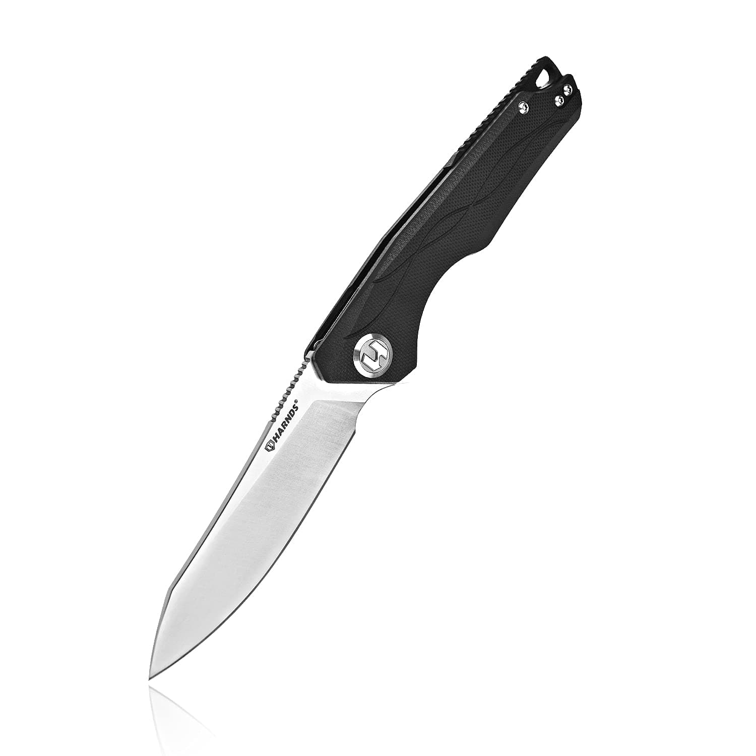 Harvest Pocket knife with 14C28N Steel Folding Knife with G10 Handle for Camping Hunting Surviral