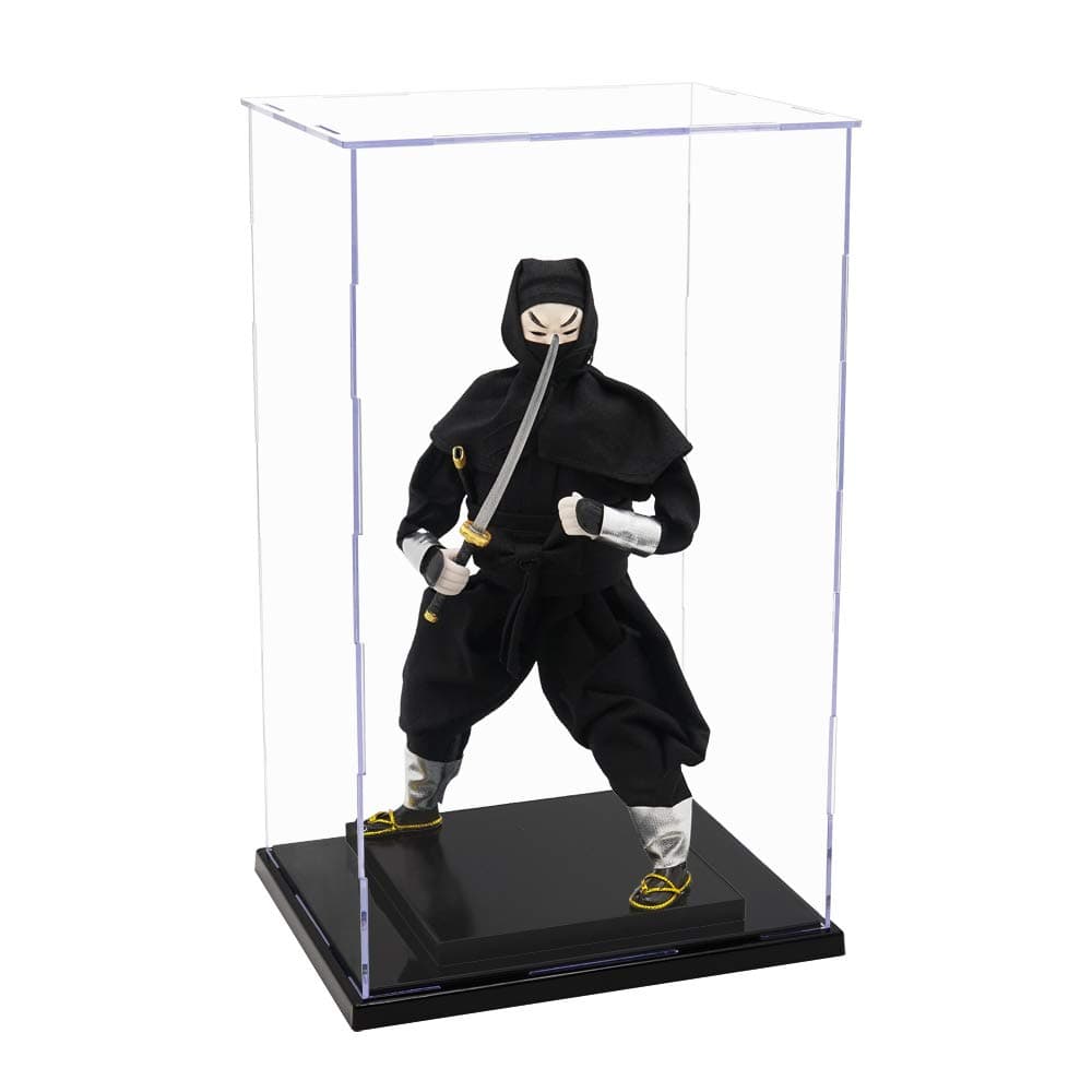Acrylic Display Case (7.2 x 5.7 x 12.2 inch) for 12 inch Doll Figure Clear Box for Collectibles, Assembly Required
