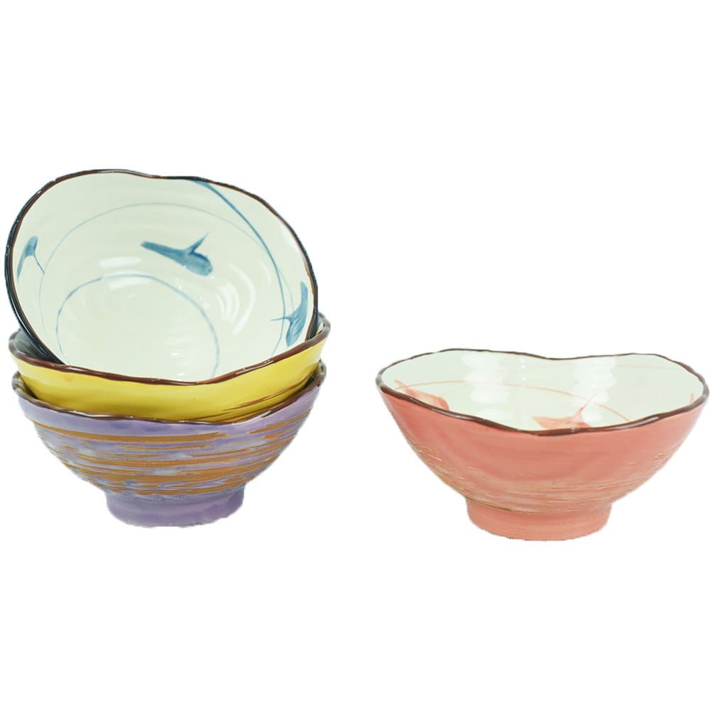 Sojoy Mimi Ice Cream Bowl, Multi Colors, Set of 4