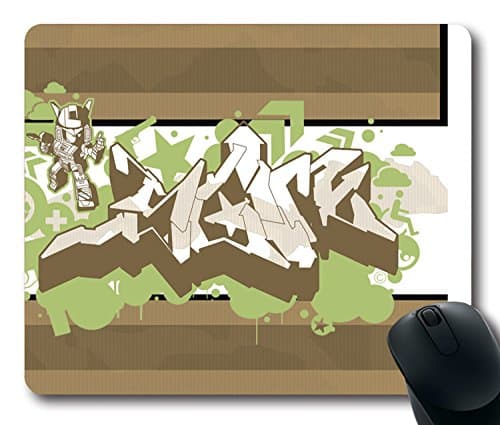 Artistic Graffiti Fixie Club Befaz Fhaldy Fixie Mouse Pad Standard Size 9 inch(220mm) X 7 inch(180mm)