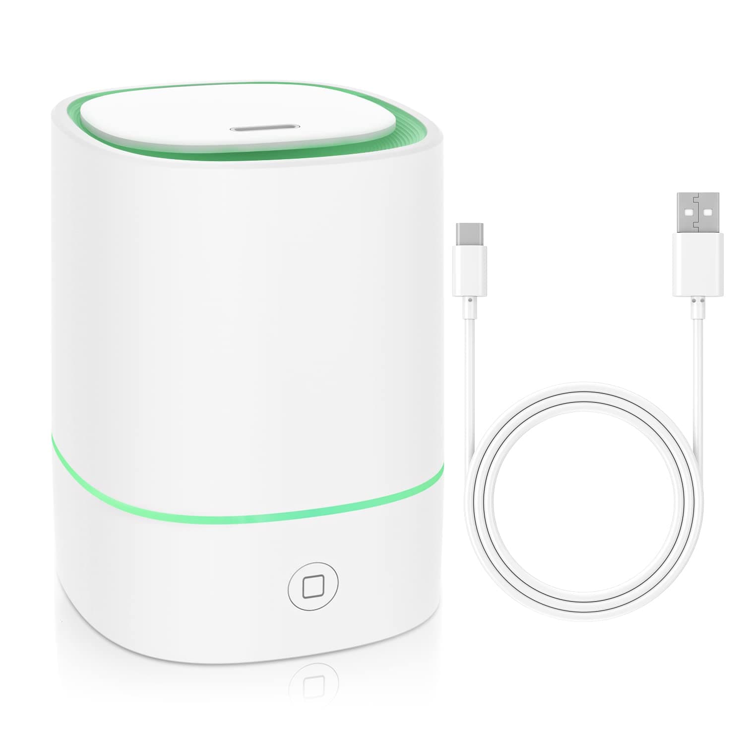 Essential Oil Diffusers for Home with USB Cord, 150ml Aroma Humidifier for Office, Water Shortage Protection, 7 Color LED Lights White Scent Mist Dorm Room Essentials Aromatherapy Ultrasonic