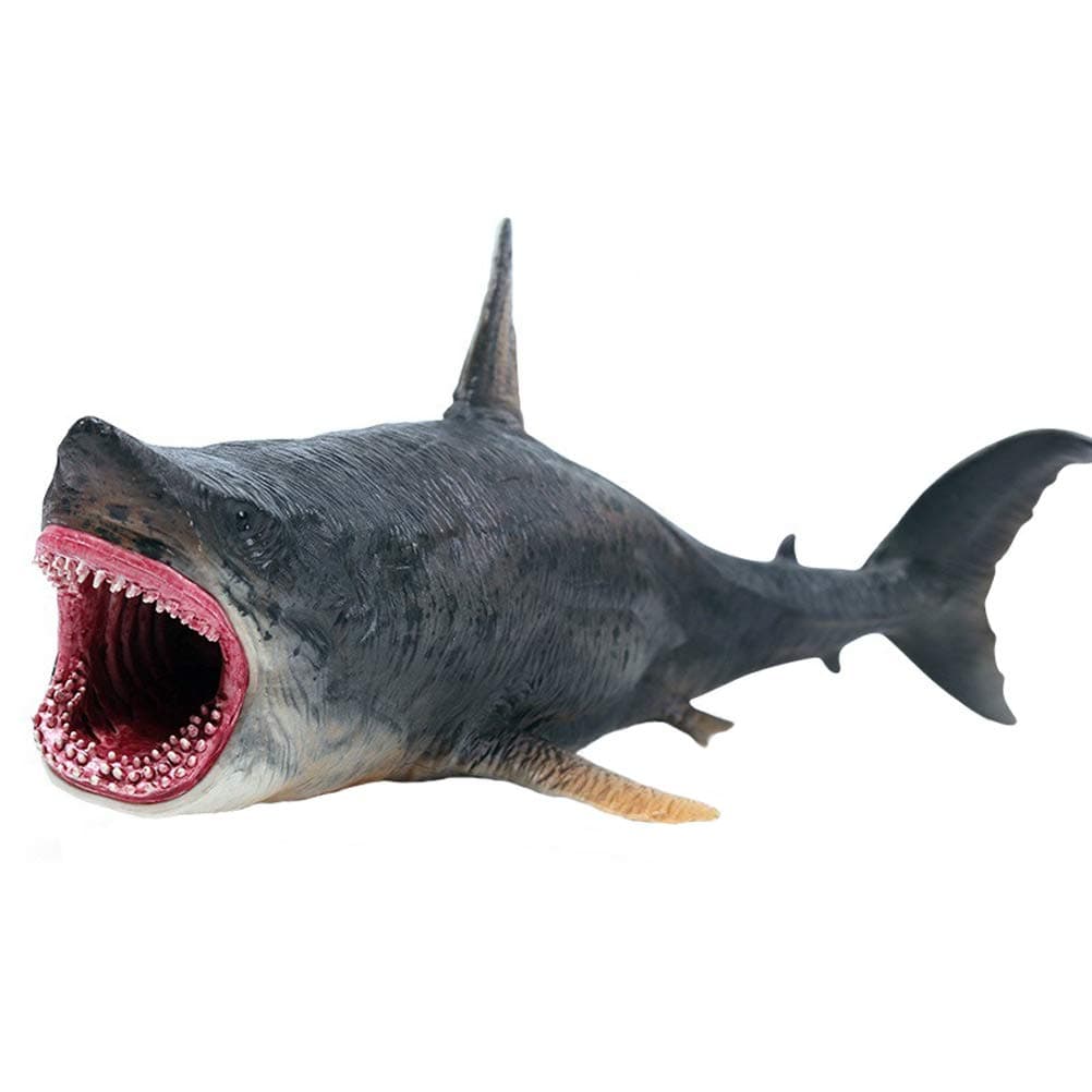 Megalodon Toys - Realistic Hand-Painted Huge Shark Figurine - Animals Action Educational Learning Figures Sea Creature Toy Decorative Collection Gift for Kids