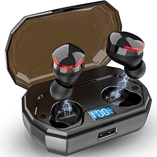 Allis R10 TWS Bluetooth 5.0 Earbuds 【True Wireless Stereo】 Headphones IPX5 Waterproof in-Ear Wireless Charging Case Built-in Mic Headset Premium Sound with Deep Bass for Running Sport