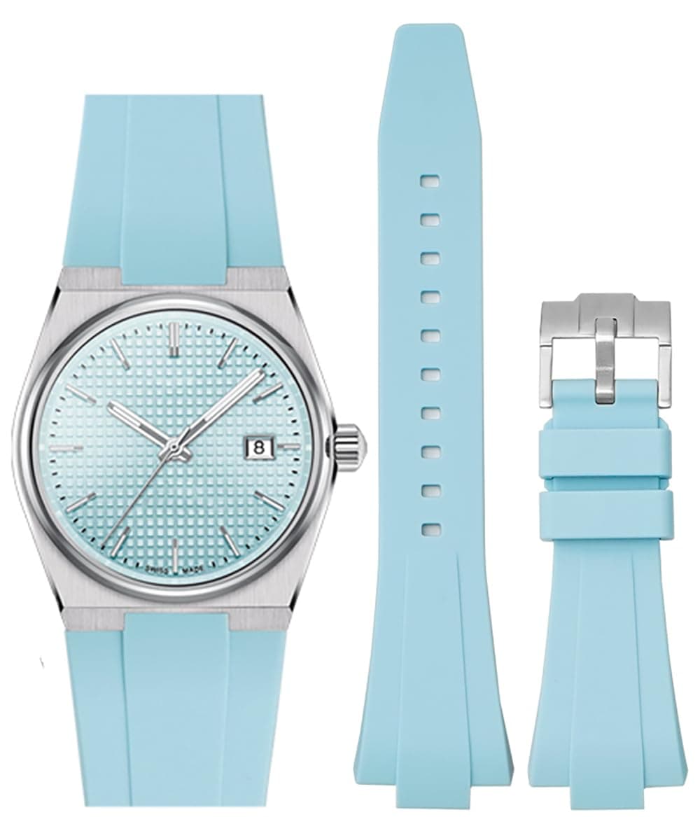 Strap for Tissot PRX Watch Series,Quick Release Soft Silicone Strap for Tissot PRX Powermatic 80,12mm Men Women Replacement Straps for Tissot PRX Series Watch 40mm