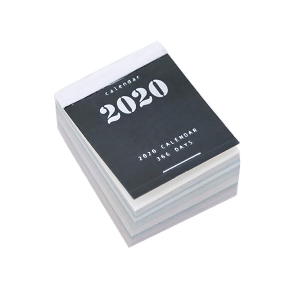 2020 Wall Planner Tags Mini Desktop Notes Calendar 366-Page Agenda Daily Planner Book High Noon