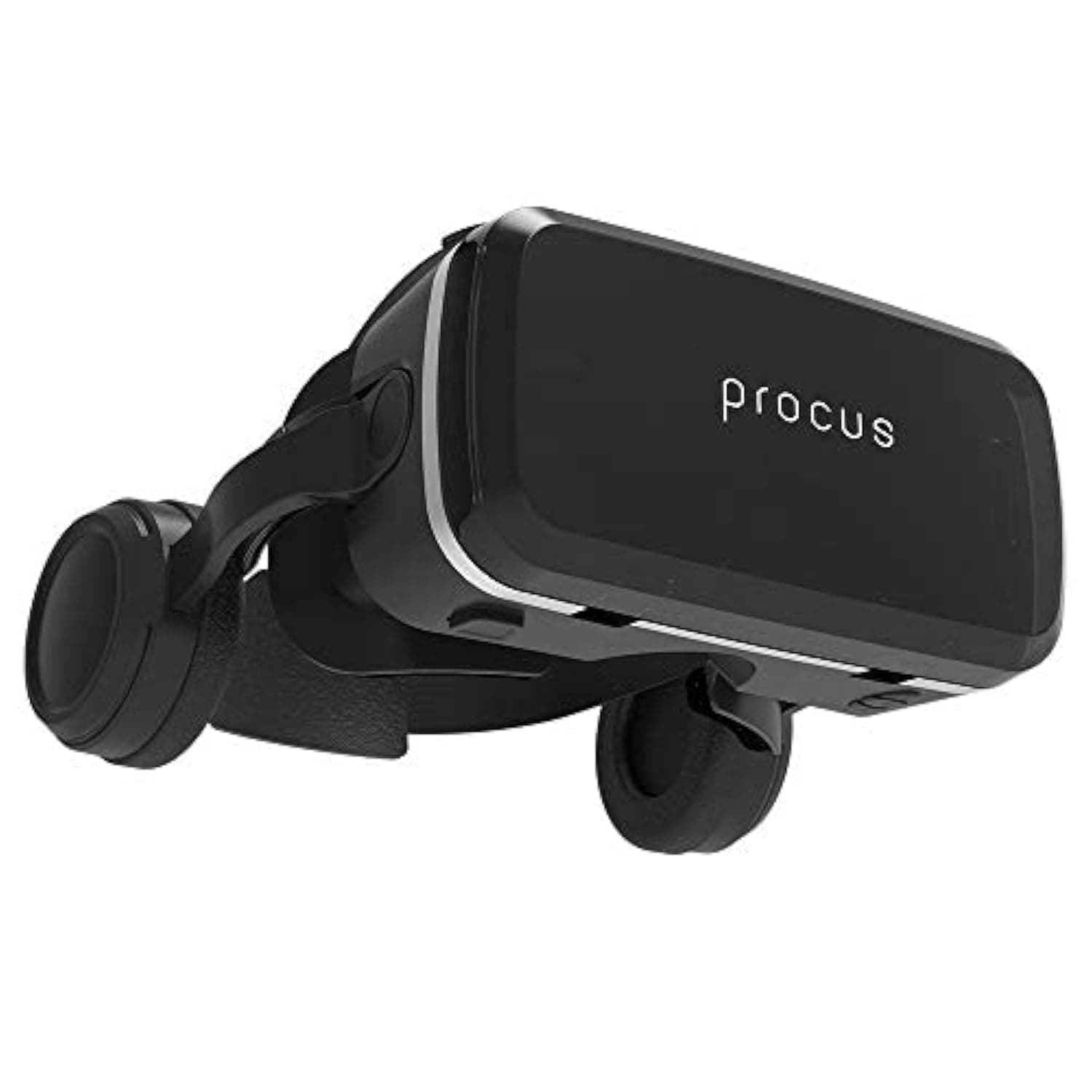 PROCUS One X VR Headset 42MM Lenses -for iOS and Android I Watch Movies, Sports, TV Shows, 360 Degree Videos and VR Games with 3.5mm Jack inbuilt Headphones. (1 Year Replacement Warranty)