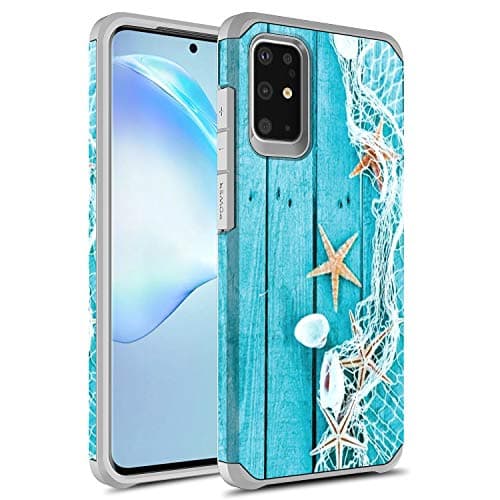 Rosebono Samsung Galaxy S20 Plus Case, Slim Hybrid Dual Layer Shockproof Hard Cover Graphic Fashion Cute Colorful Silicone Skin Cover Armor Case for Samsung Galaxy S20 Plus (Starfish)