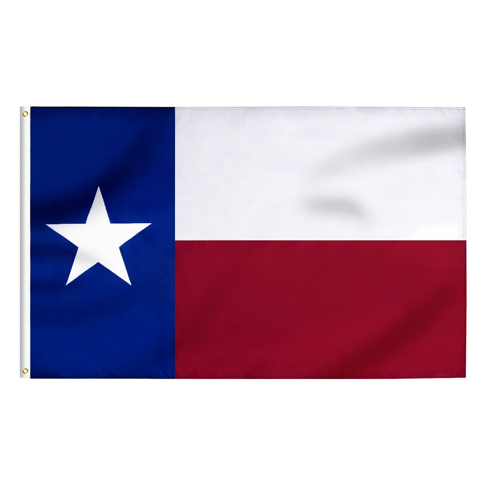 Texas Flag TX State Flag 5x8 FT, Lone Star Flag with Print Vivid Color and UV Fade Resistant, Canvas Header and Double Stitched,Light-weighted Flags with Brass Grommets(Single Layer)