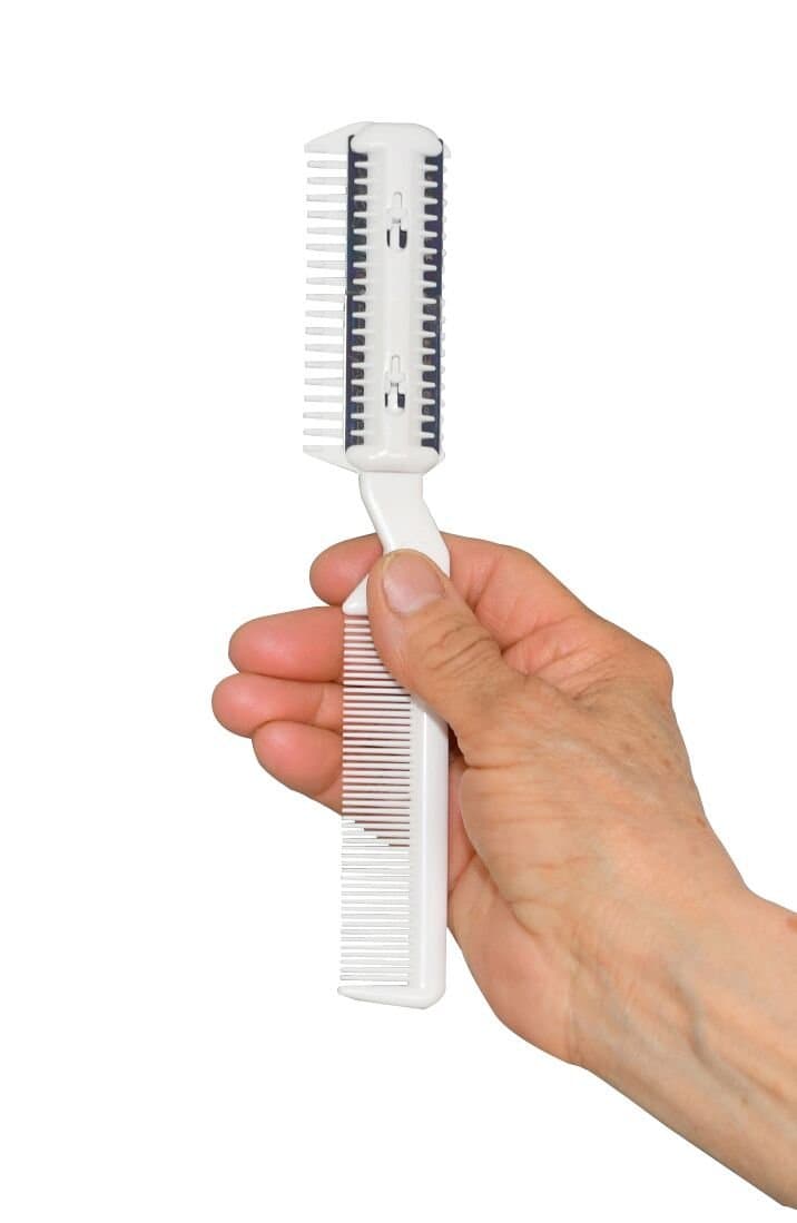 Hair Cutting Styling Razor Comb with 6 Blades - by Home-X