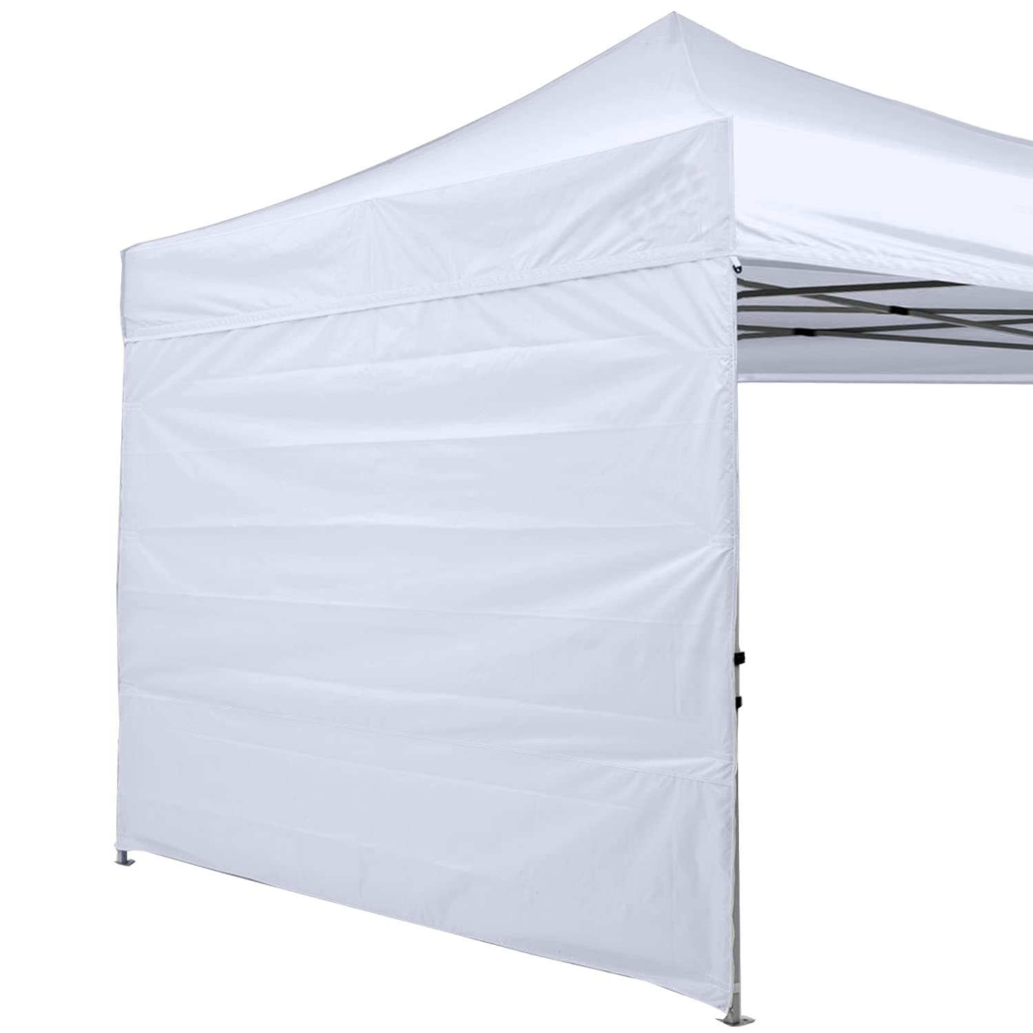 Instant Canopy SunWall 10x10 FT, 1 Pack Sidewall Only, No Frame or Top, White