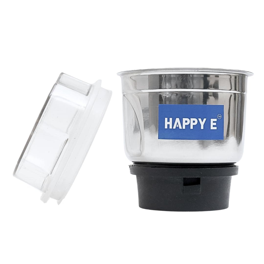 HAPPY E "BAJAJ Chutney Jar for Mixer Grinders (400ml, Steel)