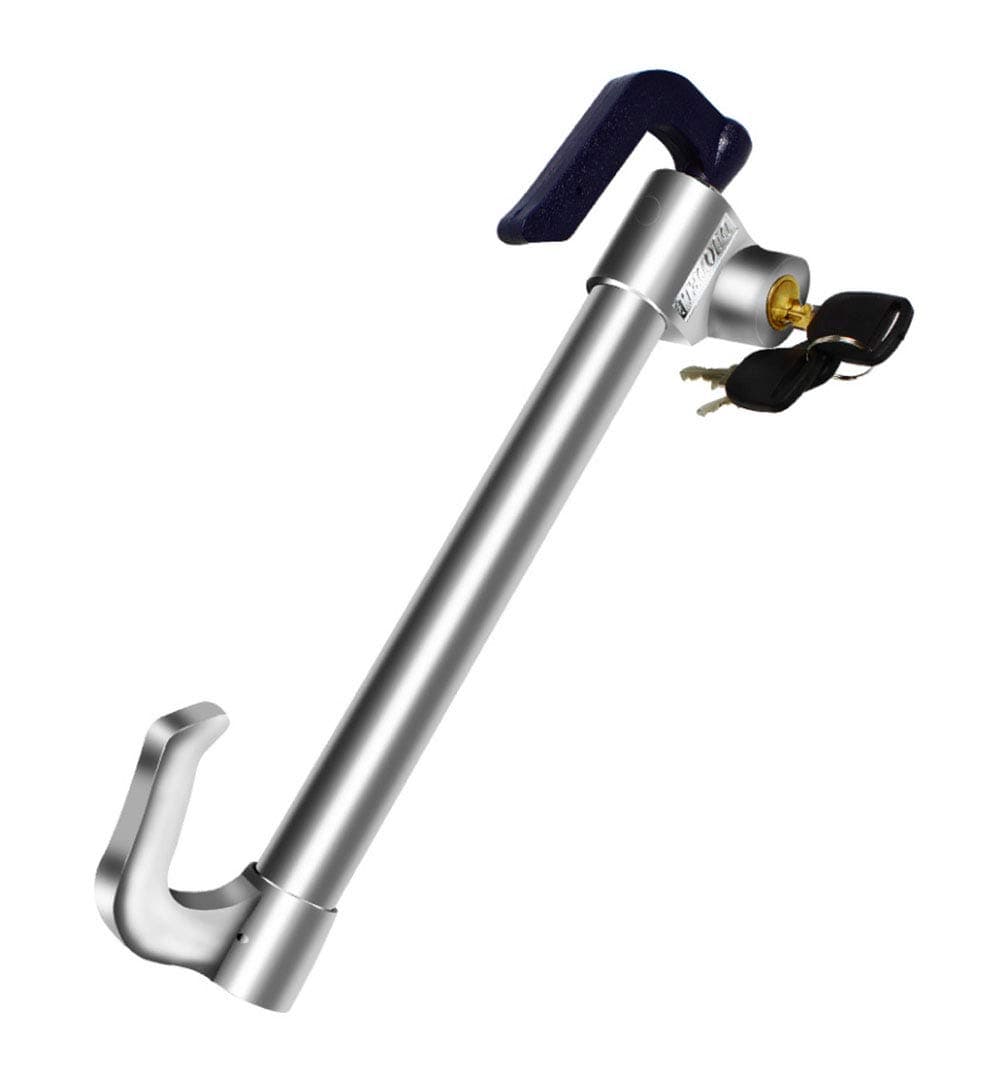 Anti-Theft Car Lock - Universal Double Protection Handlebar Head Clutch Throttle Brake Retractable Multi-Function Steering Wheel Lock - High Security Stainless Steel
