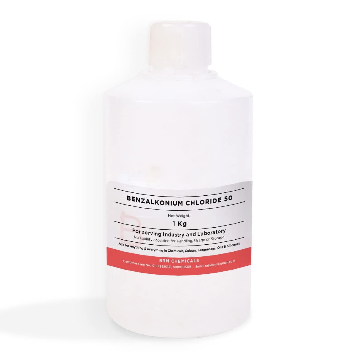 BRM Chemicals Benzalkonium Chloride 50 Liquid - 1 KG For Soap, Shampoo, Serum Making, Beauty Formulations, Moisturizer & Lotion Making, Cosmetic Making & DIY Personal Care For Face, Hair, Skin & Body