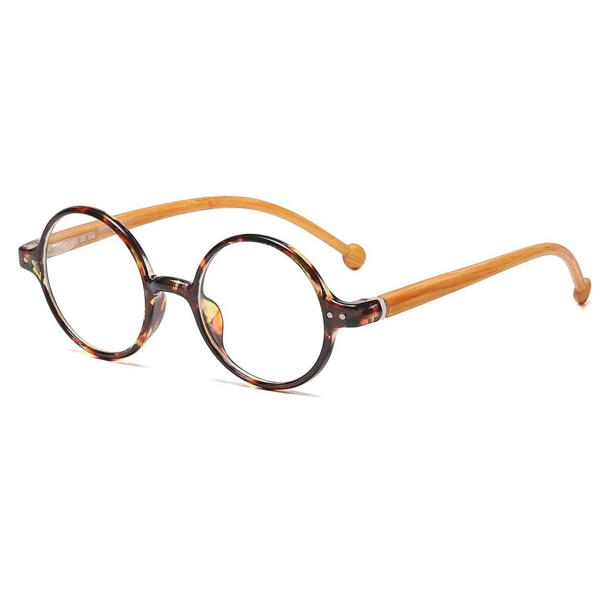 JOVAKIT Retro Round Blue Light Blocking Glasses for Women Men, Literary Vintage Style Non-prescription Computer Eyeglasses