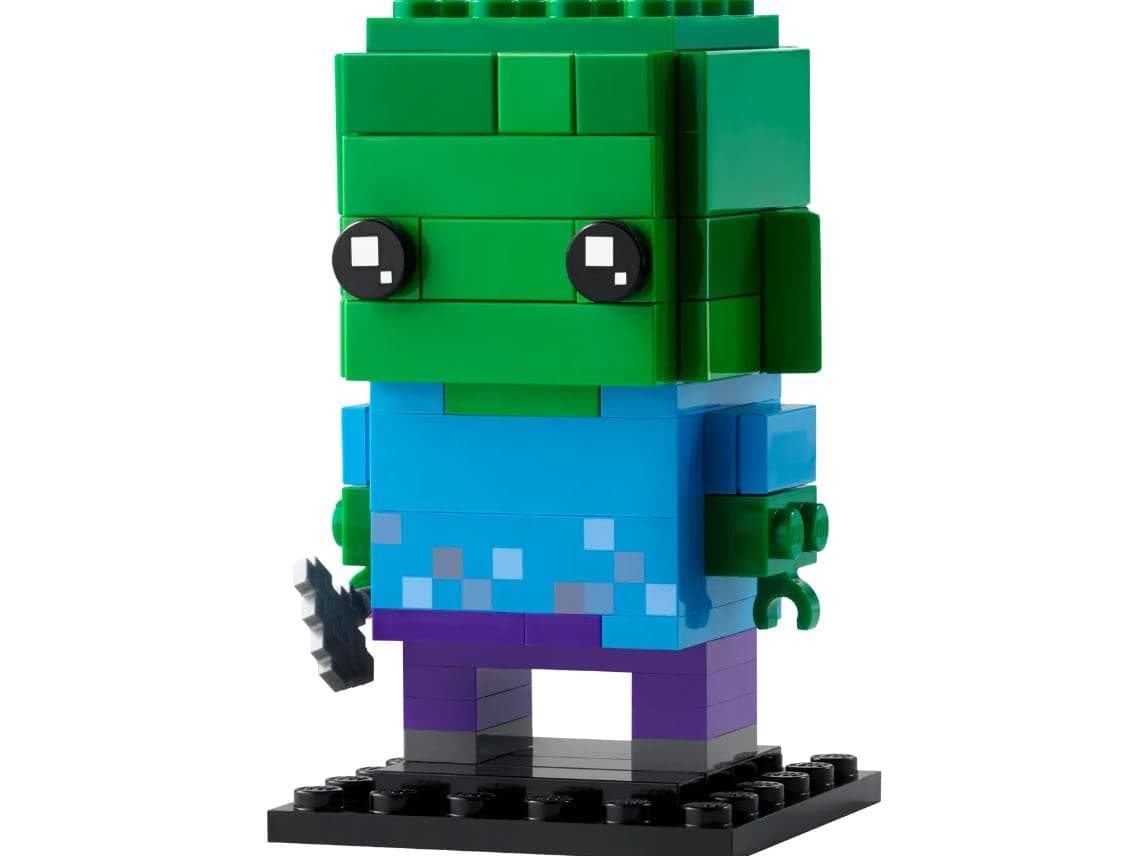 40626 Brickheadz Minecraft Zombie Build This Iconic Minecraft Character in Collectible Brickheadz Form 10+ 80 Pieces