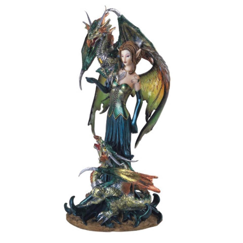 George S. Chen Imports SS-G-91278 Fairy Collection Pixie with Dragon Fantasy Figurine Figure Decoration