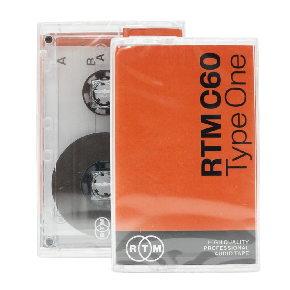 C60 | Type One 60 Minute Blank Music Cassette | Ideal for Audio Recording | Studio Quality | Single Cassette