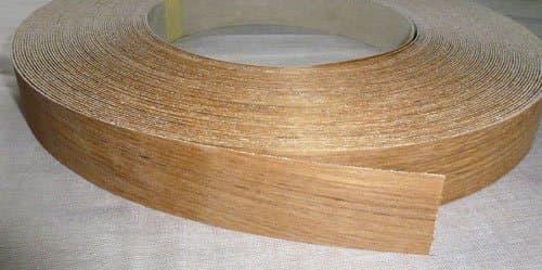 Pre Glued Iron on Teak Wood Veneer Edging Tape, 22mm x 10metres