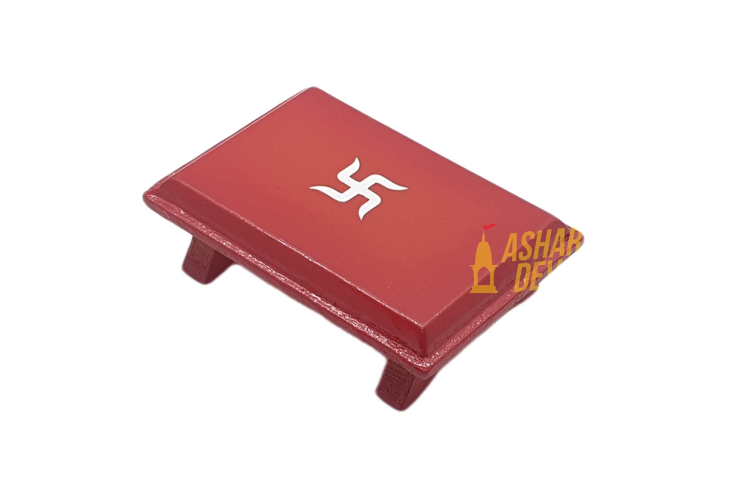 Mini Wooden puja Pat, Aasan, Patla, Pidha for Home & Office 3X2X0.5