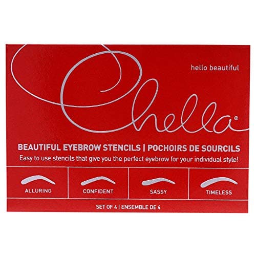 Chella Skin Care Beautiful Brow Stencils 4 piece