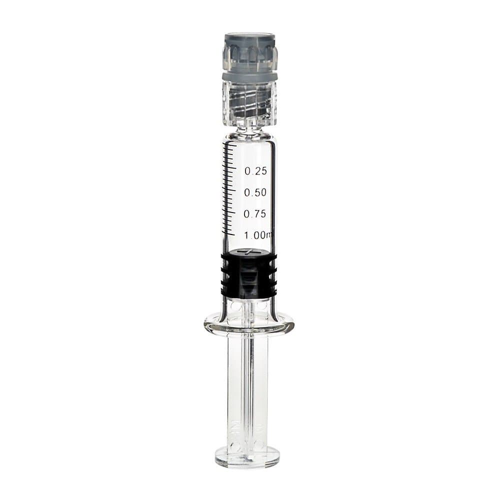 1ml 100pc Borosilicate Glass Luer Lock Syringe (with Measurement Markings)