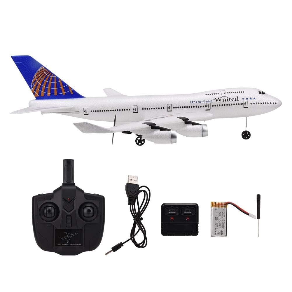 Liukouu WLtoy A150 RC Airplane - Boeing B747 Simulation Model, Easy to Fly for Beginners for Your First RC Plane