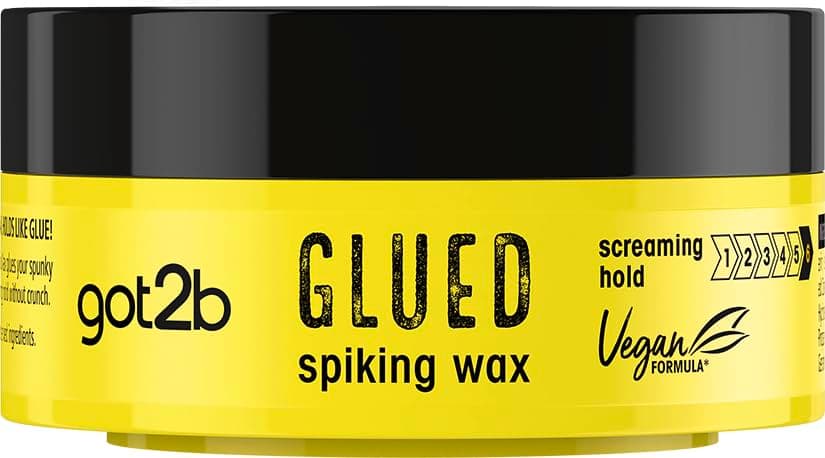 Schwarzkopf got2b Glued Spiking Glue, Hair Wax, Strong Hold for Up to 72 Hour...