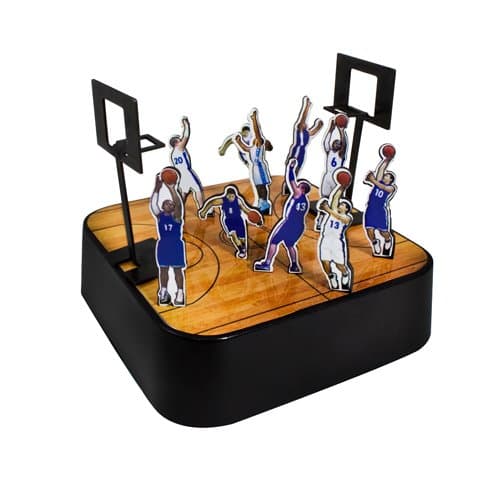 Decorative Colorful Desk Office Basketball Players Magnetic Sculpture Paper Clip Holder Building Block