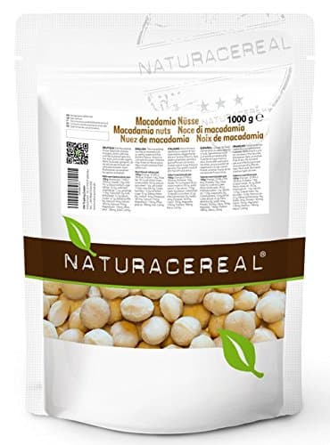 Macadamia Nuts - 1kg - NATURACEREAL - Raw Macadamia Nuts Unsalted and Unsweetened to Ensure The Most Pure and Natural Taste of Nature