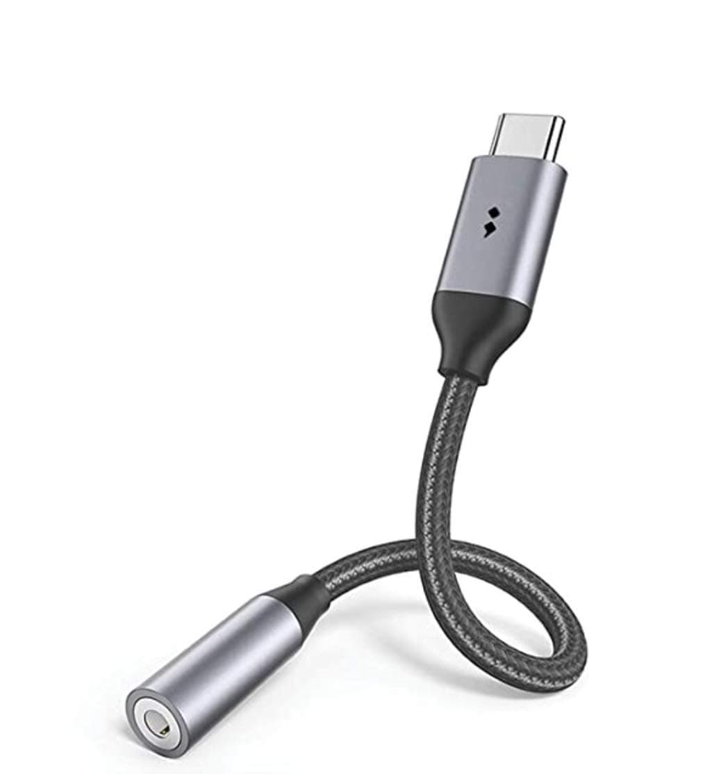 PingBi Braided Oneplus Nord / 7T / 7T Pro / 7/ 7 pro / 6T USB Type C to 3.5 mm Jack Audio Connector adapter for OnePlus 7T/7/7 Pro / 1+6T Xiaomi Mi 8/9 Huawei P30 Mate Pro