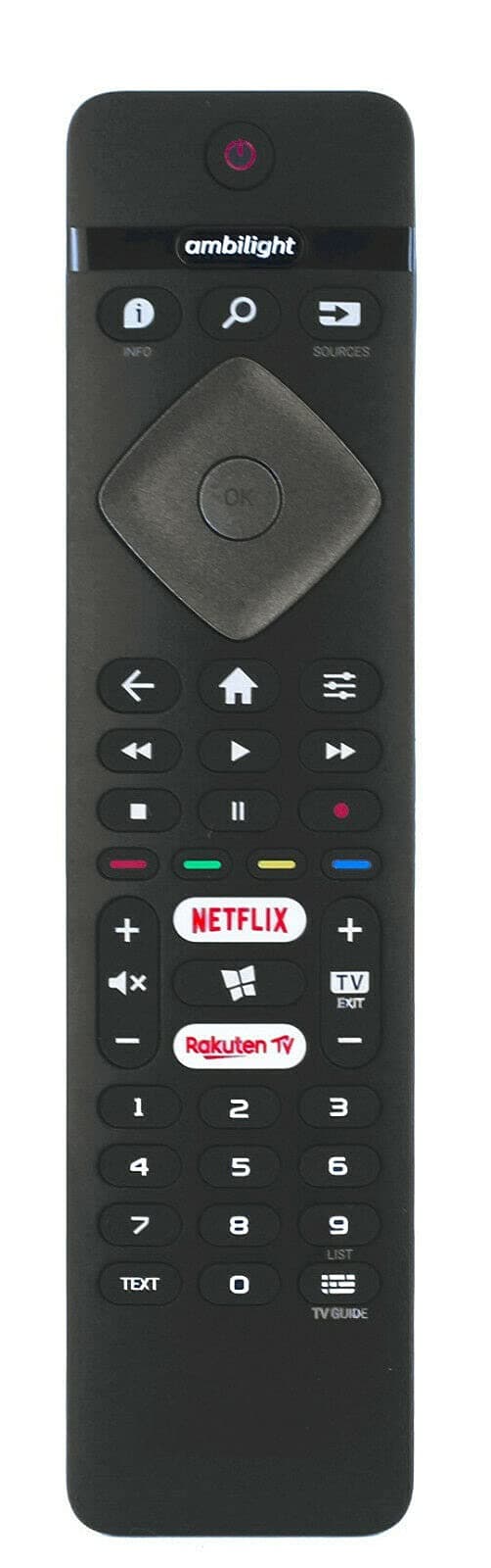 Universal TV Remote Control Compatible with Philips 50PUS6754/12 50PUS6704/12 43PUS6754/12 43PUS6704/12 Ambilight Smart LED
