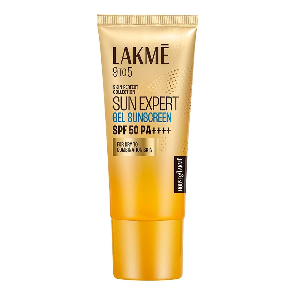Lakmē Sun Expert SPF 50 PA+++ Gel Sunscreen, Niacinamide | Water Light|For Oily & Combination Skin| Non-sticky | For All Skin Types, For UVA/B Protection,No White Cast 100g