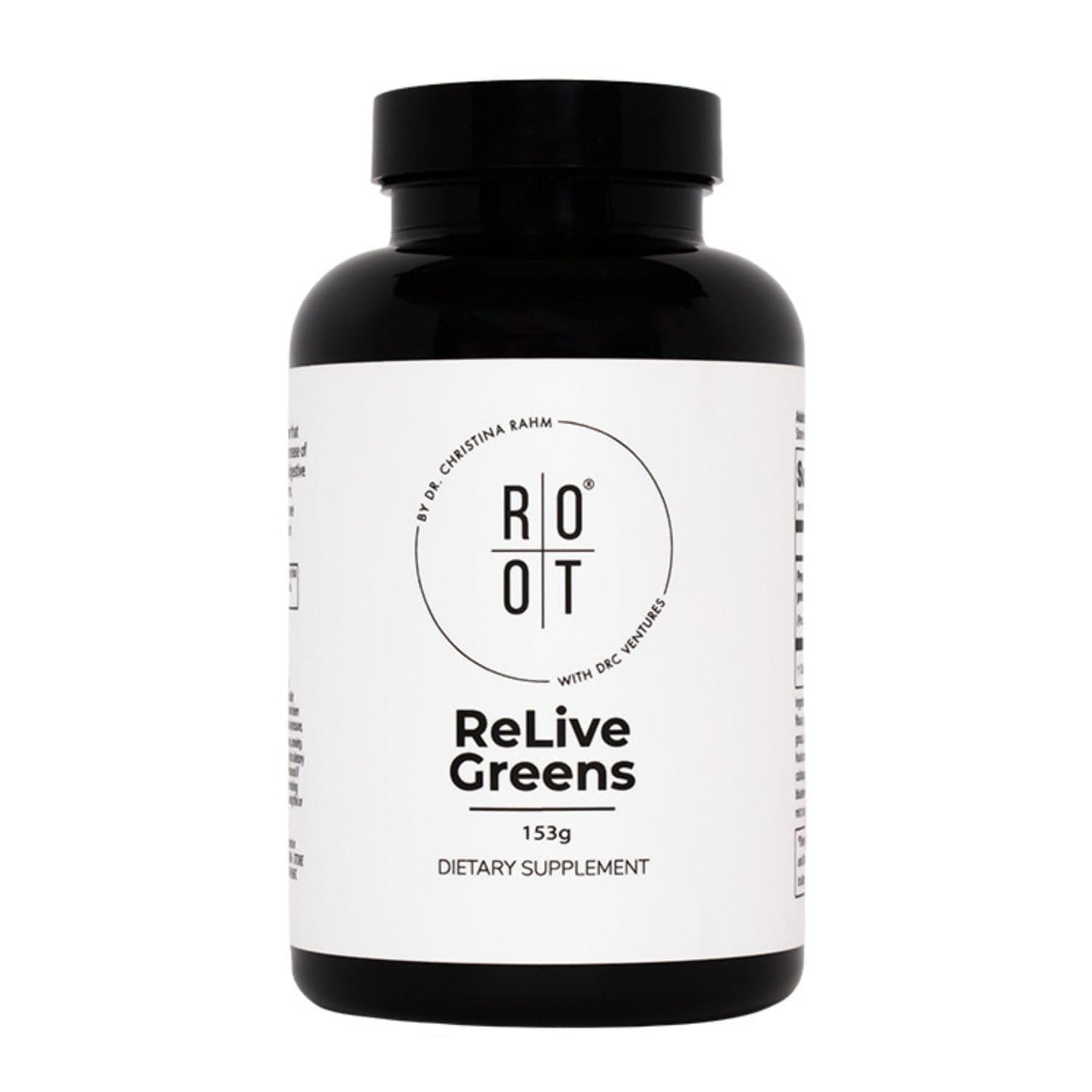 Root Relive Greens by Dr. Rahm's | Superfood Powerhouse with Dark Leafy Greens, Fruits & Fibers - 153g