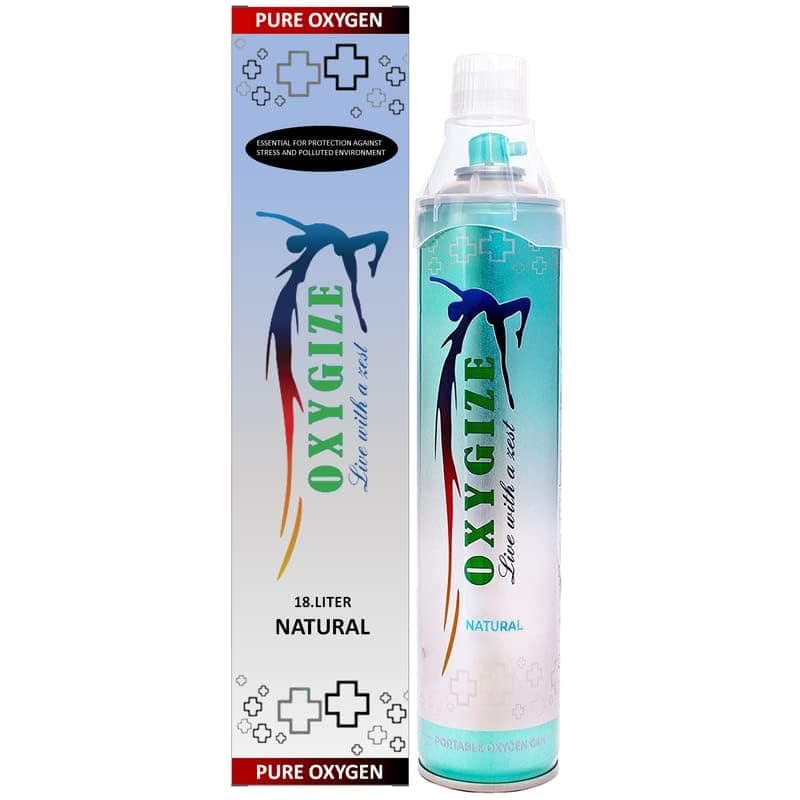 Oxygize Portable 18ltr And 10Ltr Can Natural Oxygen Can Cylinder Canister With Mask For Air Pollution Protect, Quick Recovery, Boosting Immune System, Boost Energy Level Pack-2 (10Ltr+18Ltr.Can)