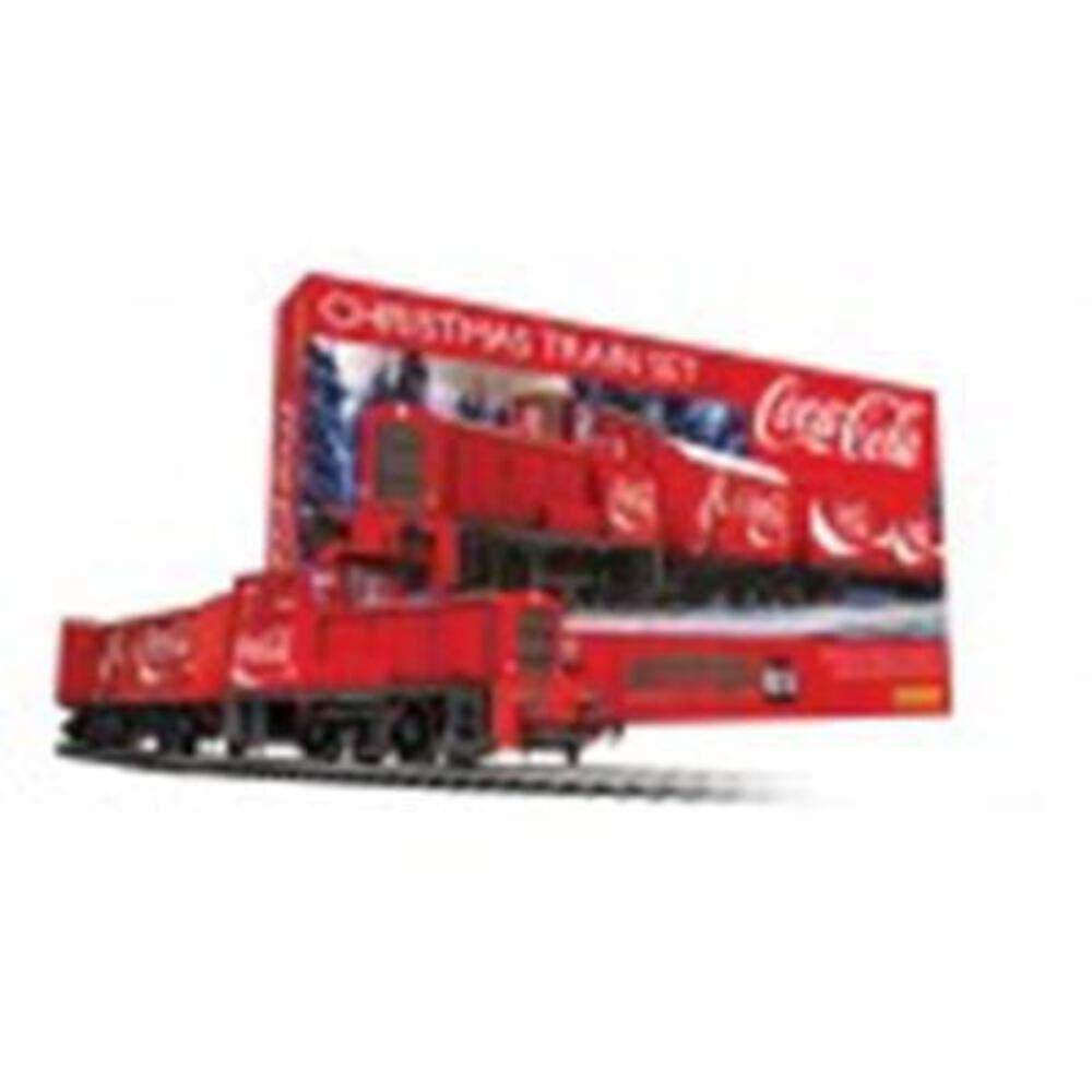 Hobbies The Coca-Cola Christmas Electric Model Train Set HO Track with Remote Controller & US Power Supply R1233, Red
