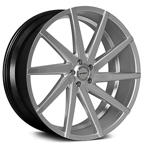 20" Inch Strada Domani Chrome Wheels Rims Only | Set of 4 | Includes Free Wheel Club LA T-Shirt | Fits Audi Mercedes BMW Infiniti Dodge Cadillac Chevy Ford Lexus Nissan Hyundai