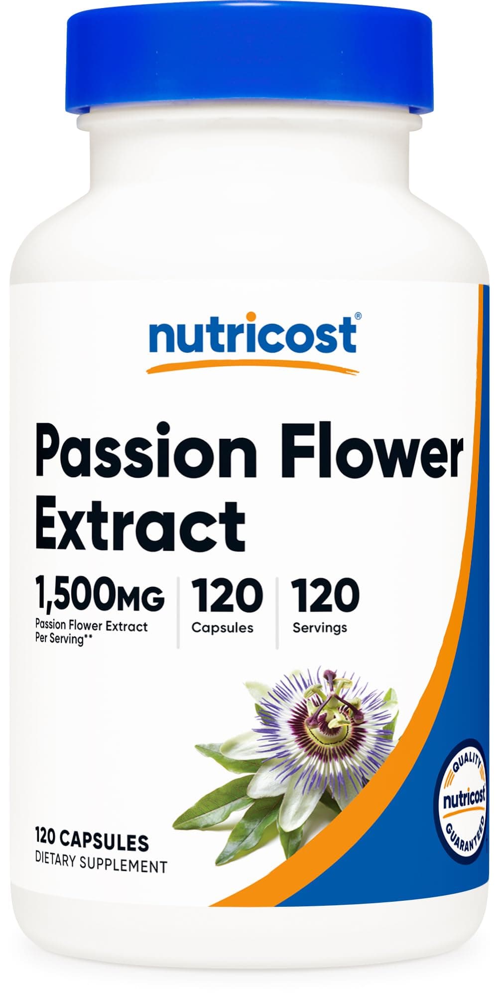 Passion Flower Extract (1,500mg Equivalent) 120 Capsules - Gluten Free, Non-GMO, and Vegetarian Friendly
