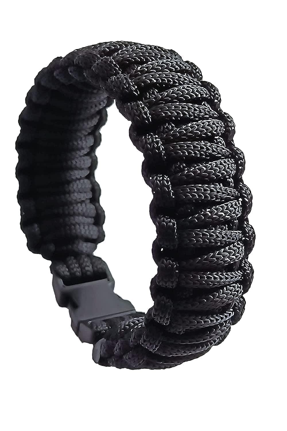 EbL-1 Paracord Survival Bracelet King Cobra Style - With Side Release Buckle - Handmade