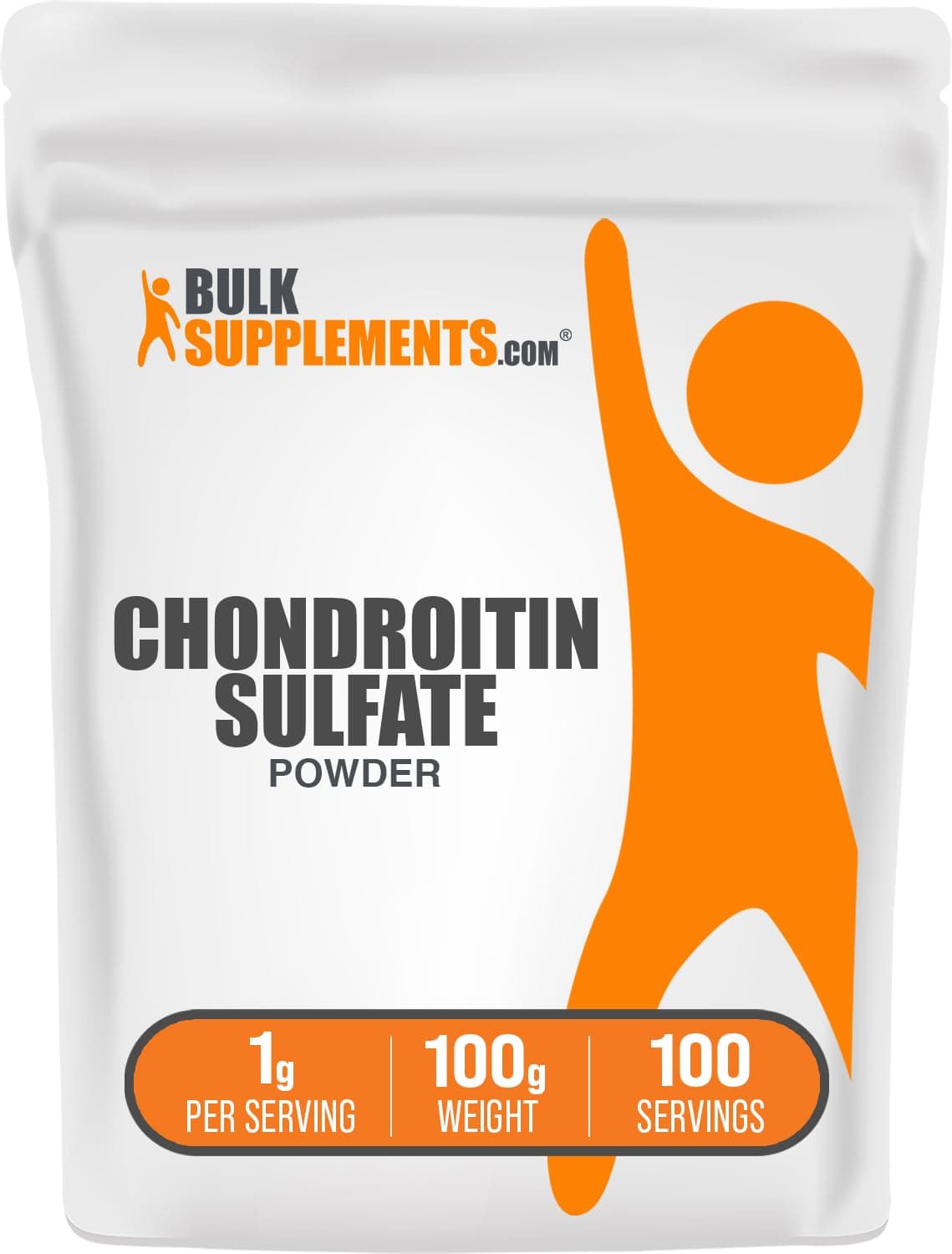 BulkSupplements.com Chondroitin Sulfate Powder - Joint Support Supplement - Cartilage Supplements - Bone Strength Supplements - Joint And Knee Supplements - Joint Vibrance (100 Grams - 3.5 oz)
