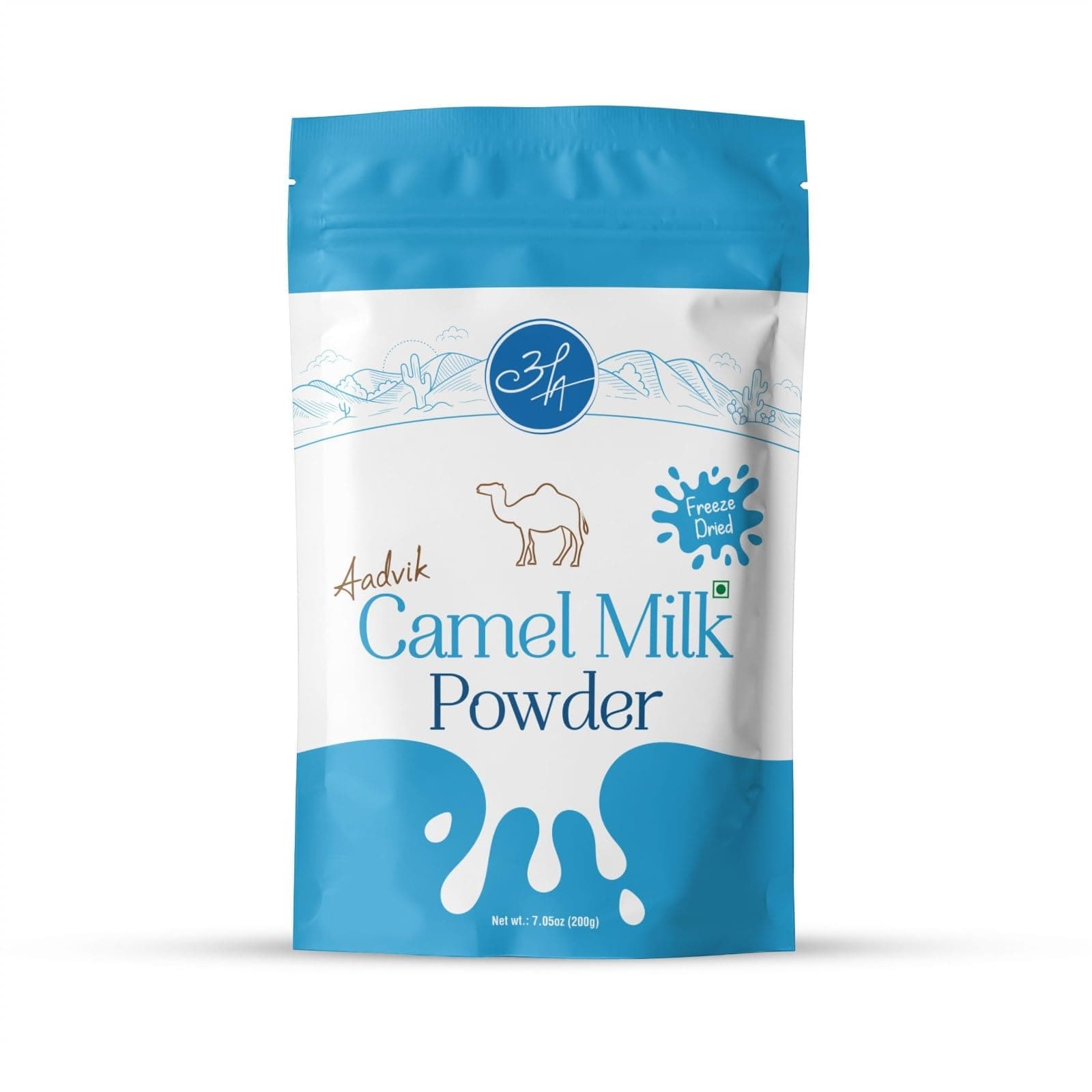 Aadvik Camel Milk Powder | Rich In Calcium for Strong Bones & Reduce The Risk of Osteoporosis | Source of Omega-3 Fatty Acids for Overall Health | Pure, Natural & Freeze-Dried 200 gm