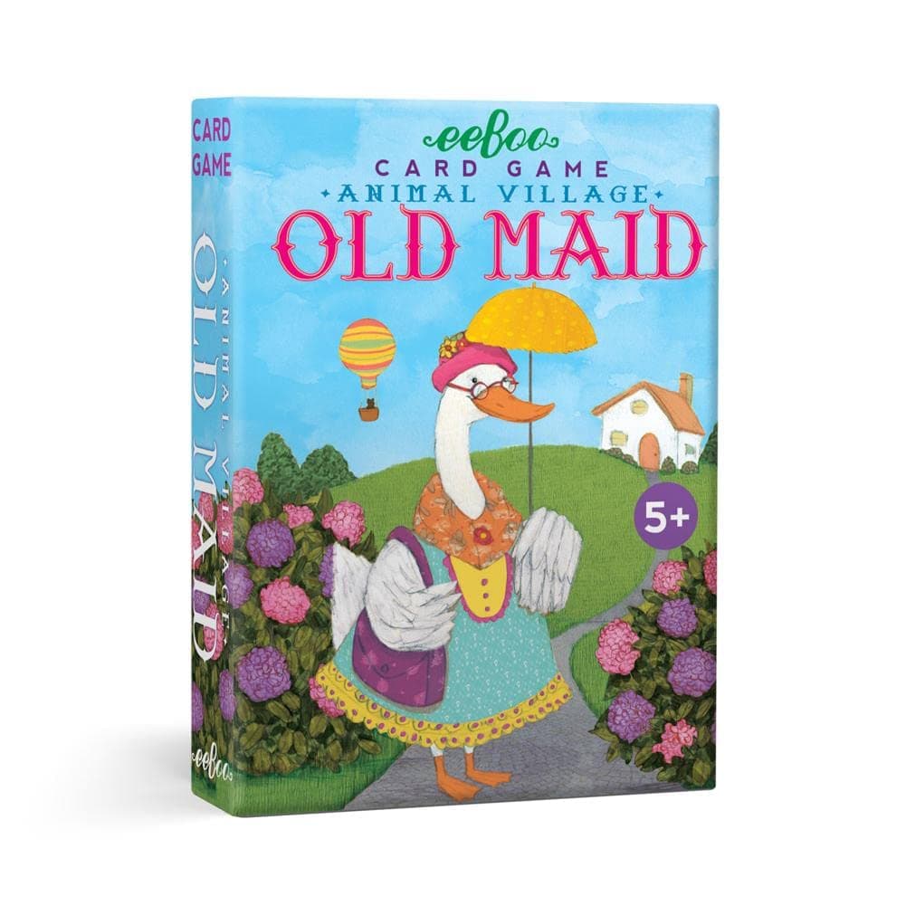 eeBoo: Animal Old Maid, Playing Card Game for Kids, Cards are Durable, Easy to Understand Instructions Included, for Ages 5 and up