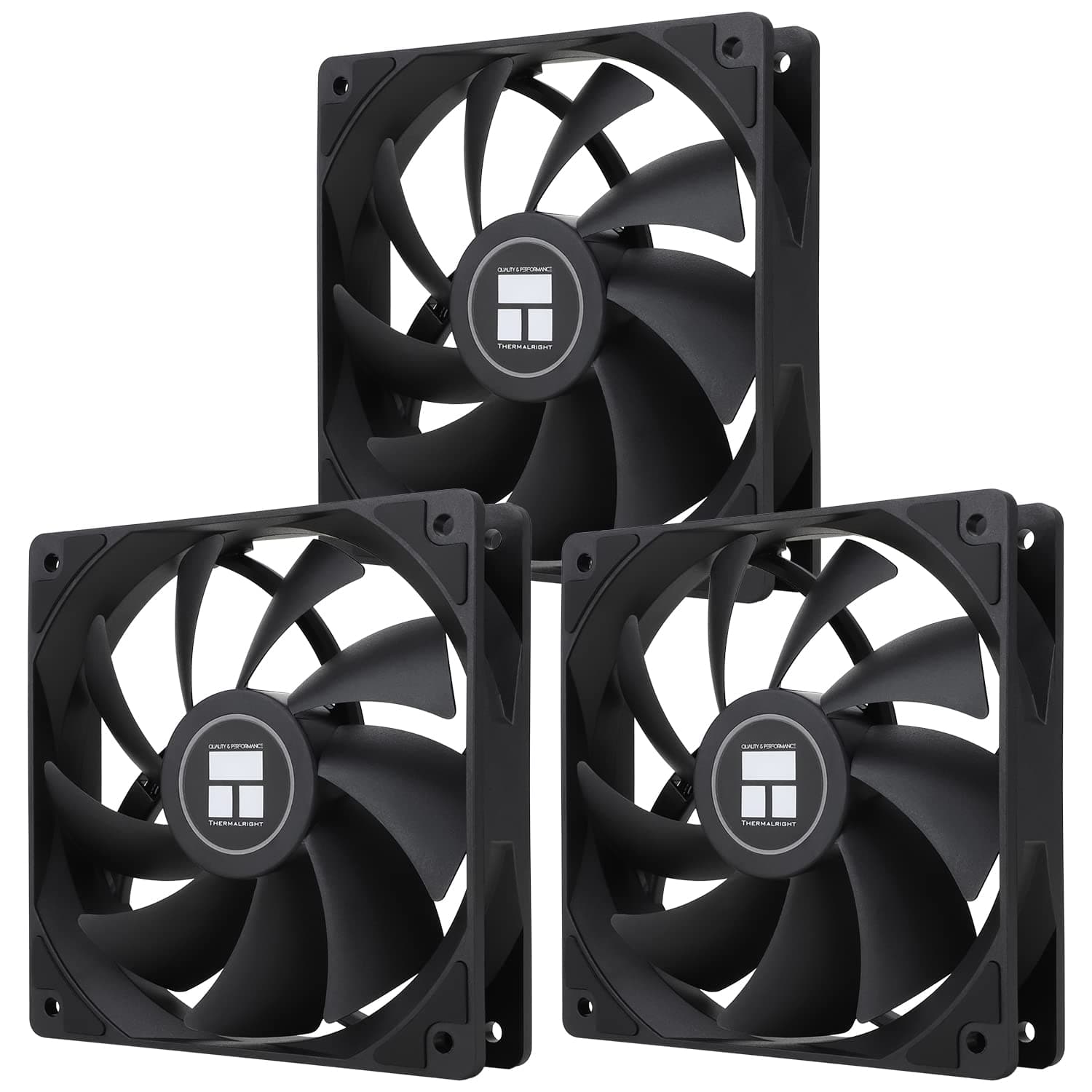 Thermalright TL-C12C X3 CPU Fan 120mm Case Cooler Fan, 4pin PWM Silent Computer with S-FDB Bearing Included, up to 1550RPM Cooling (3 Quantities)