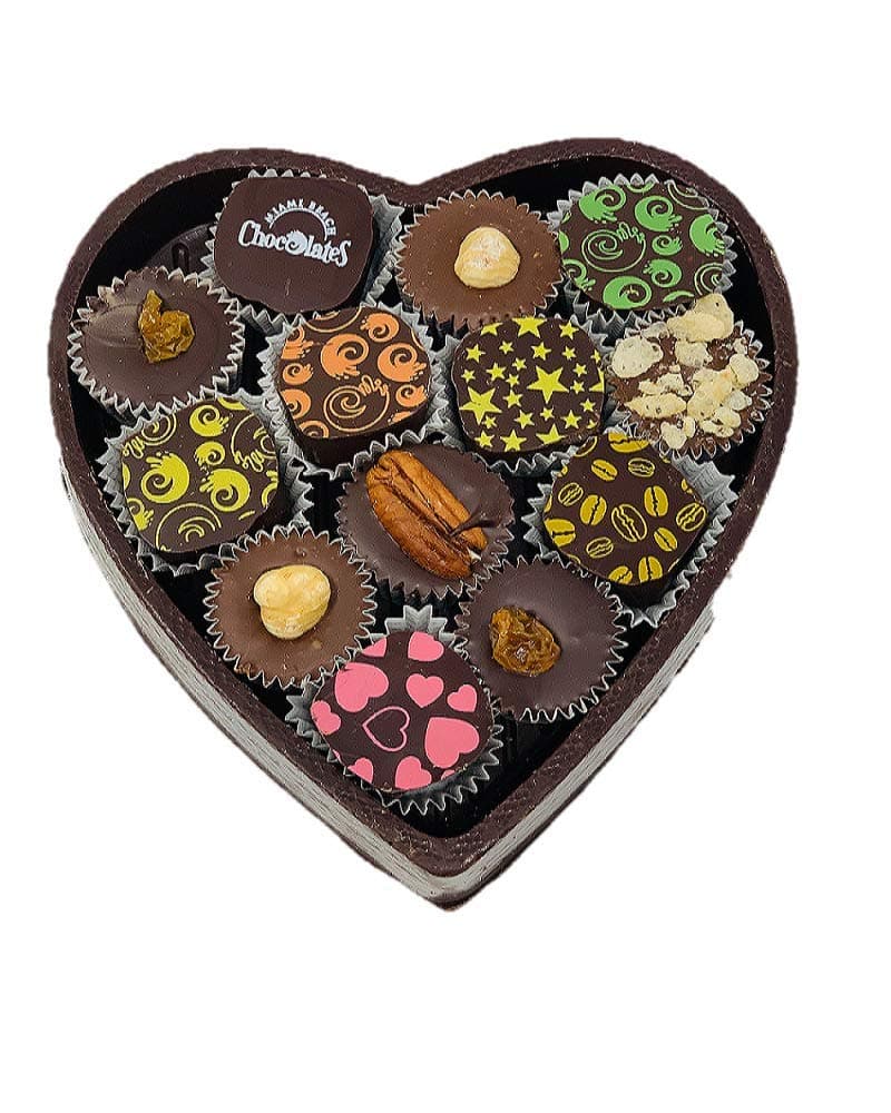 Valentines delivery GUARANTEED Vegan Edible Chocolate Heart Filled With Truffles