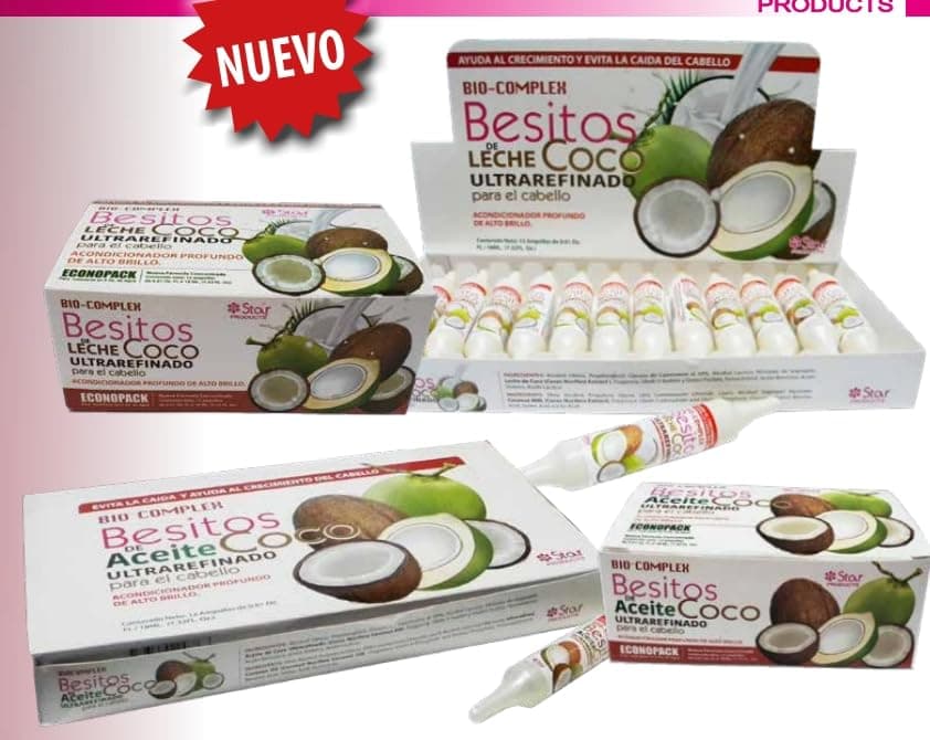 Generic BIO-COMPLEX BESITOS DE ULTRAREFINED COCO MILK WITH 6 OZ. 12 AMPOULE