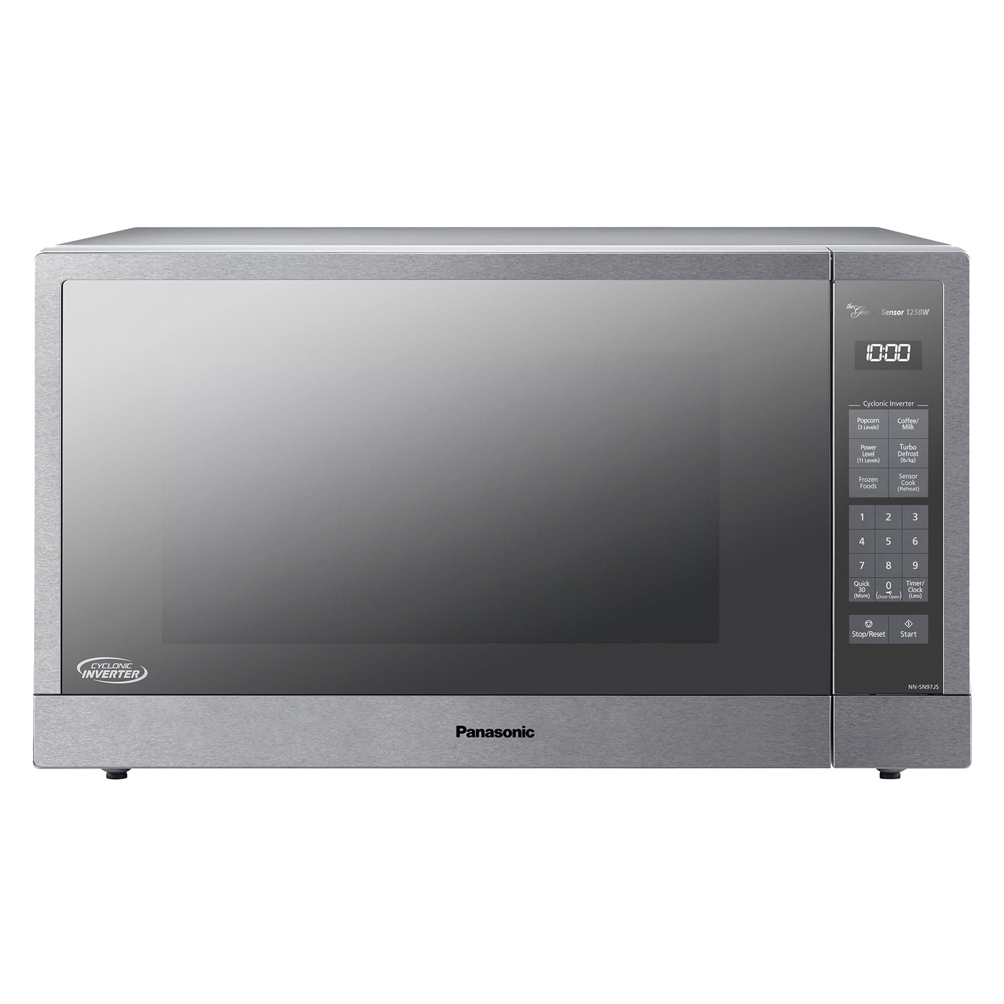 Microwave Oven, Stainless Steel Countertop/Built-In Cyclonic Wave with Inverter Technology and Genius Sensor, 2.2 Cu. Ft, 1250W, NN-SN97JS (Silver)