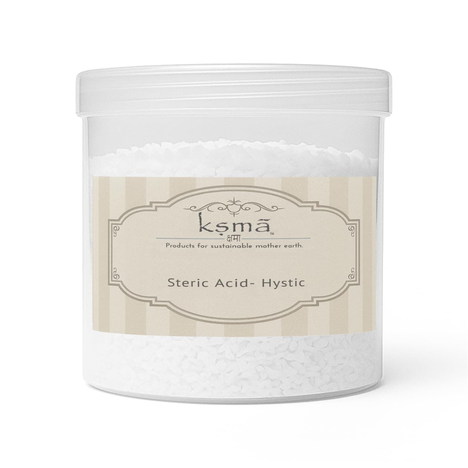 Stearic Acid Hystric Grade 250g – Cosmetic Raw Material for Cream, Lotion, Soap & Shampoo Making – Emulsifier & Thickener (White Flakes)