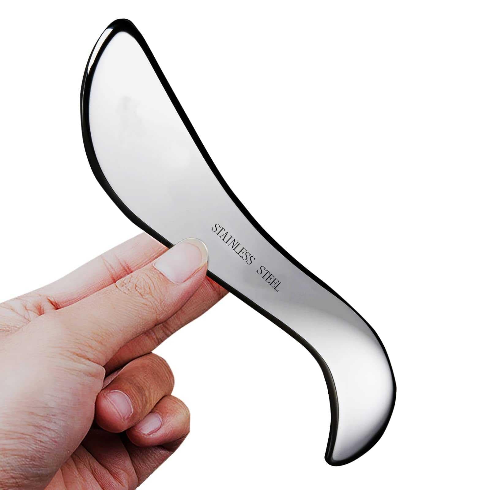Stainless Steel Gua Sha Tools-Massage Scraping Tool for Soft Tissue Mobilization,Physical Therapy for Back, Legs, Arms(AnTiexi-03)