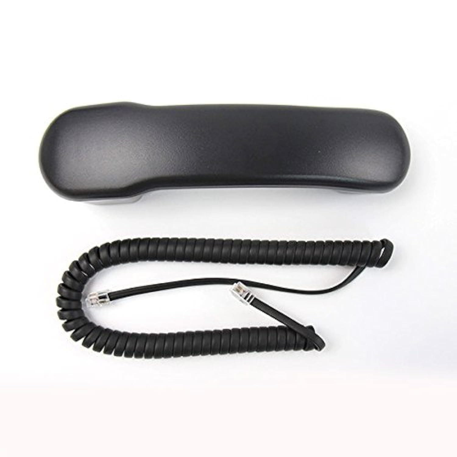 Handset Receiver with Curly Cord for Nortel Norstar T7000 Series Business Phone T7100 T7208 T7316 T7316E and M3900 Series M3904 M3903 Charcoal Black (See Full Description Below)