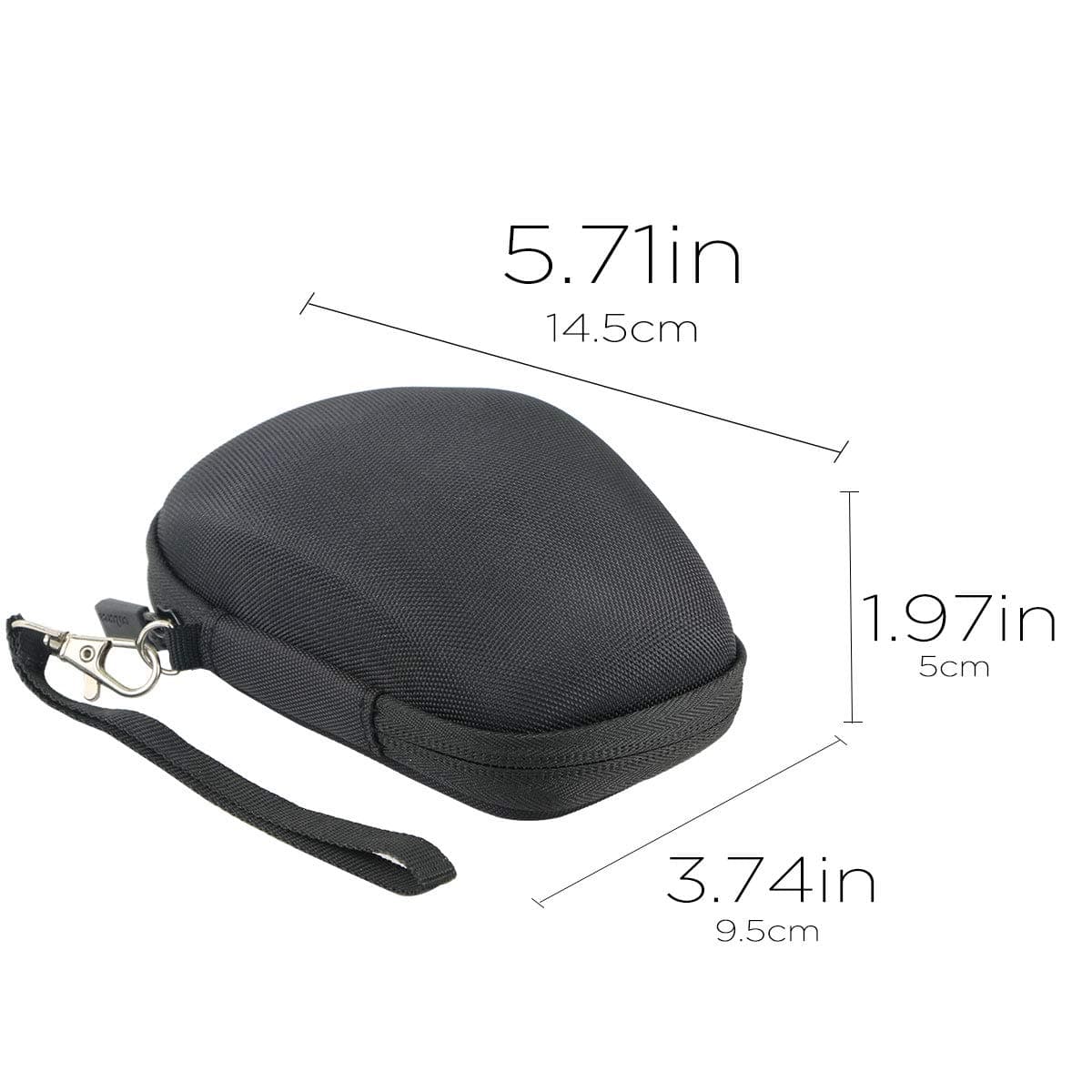 co2crea Hard Travel Case for Logitech G604 Lightspeed Wireless Gaming Mouse (Black Case)