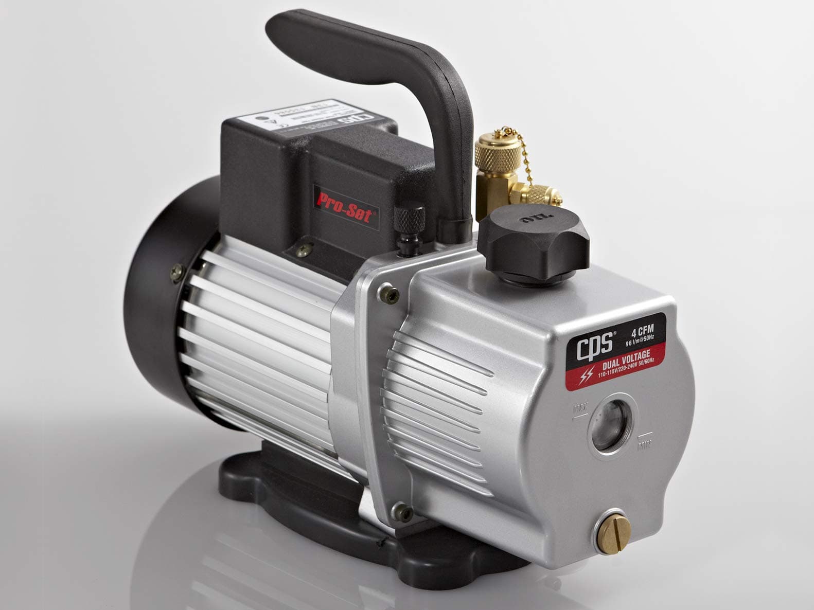 CPS VP4D Vacuum Pump| High-Performance 4 CFM Dual Stage | Compact Design for HVAC/R Applications | Durable; Lightweight & Quiet | Perfect for Refrigeration and AC Repair